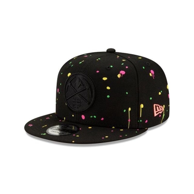 Sapca New Era Denver Nuggets NBA Neon Splatter 9FIFTY Snapback - Negrii